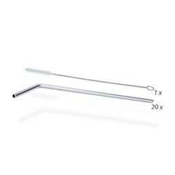 Stainless steel straw 20pcs...