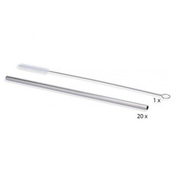 Stainless steel straw 20pcs...