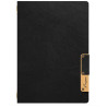Nature style menu holder - natural waterproof fiber menu card, A4, 1 double insert included, which displays 4x A4, black