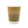 Paper cups disposable ORNAMENT double wall D90mm 350ml 25pcs.