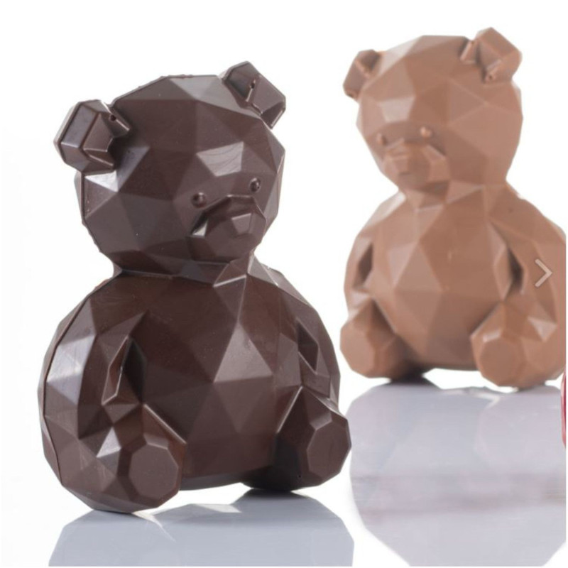 Šokolaadi kujul polycarbonate 97x64 h-130mm 1x110g DIAMOND TEDDY