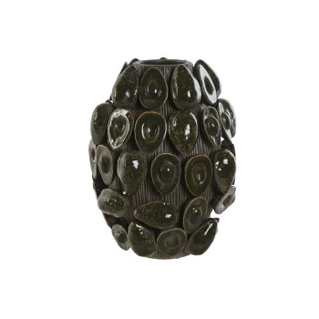 Vaas Home ESPRIT Roheline Keraamiline Keraamika Avokaado Troopiline 25 x 25 x 30 cm,,,