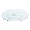 Glass tray D 32cm, h-3cm rotating