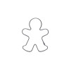 GINGERMAN Cookie cutter 41 x 32mm