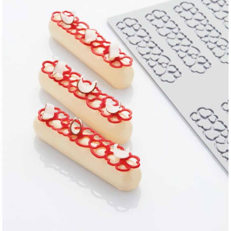 Forma silikona 120x27 h-2mm 10x2.6ml HEARTS