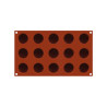 SF378 - SILICONE MOULD N.15 MAURESQUE ROUND Ø40 H 16 MM Terracotta