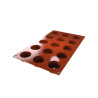 SF378 - SILICONE MOULD N.15 MAURESQUE ROUND Ø40 H 16 MM Terracotta