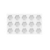 FLORA7 - SILICONE MOULD N.15 Ø45 H 7 MM White