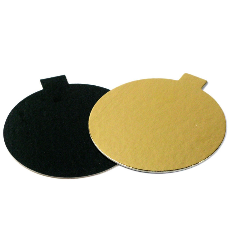 Paper pad D8cm+holder 200pcs gold/black
