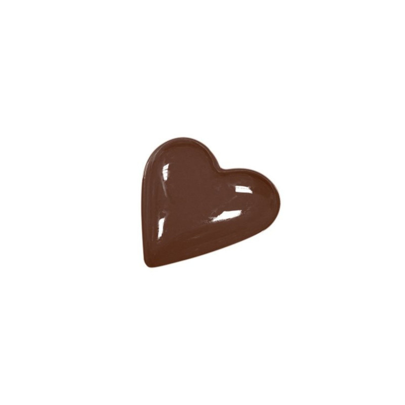 Plastic Chocolate mould D23 h-9mm 18pcs HEART