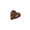 Plastic Chocolate mould D23 h-9mm 18pcs HEART