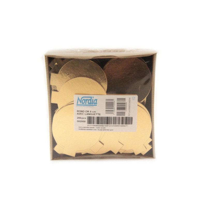 Stiklinės popieriaus rankenos ø8cm 200gb aukso spalva