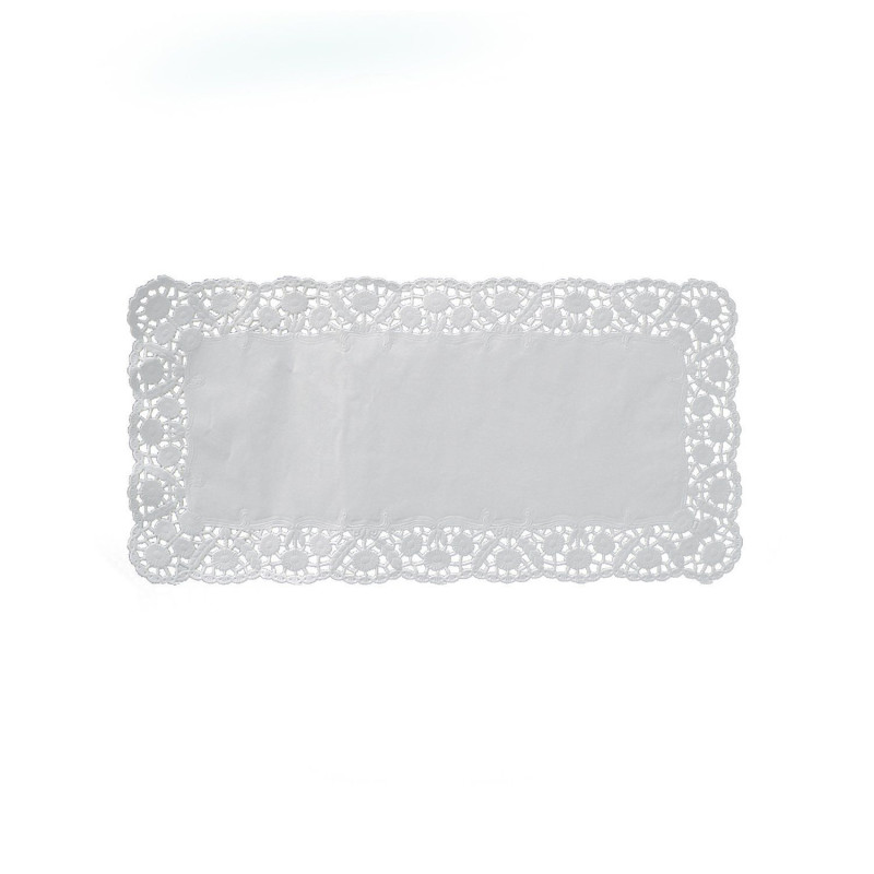 Paper doilies rectangular 15x24cm 100pcs