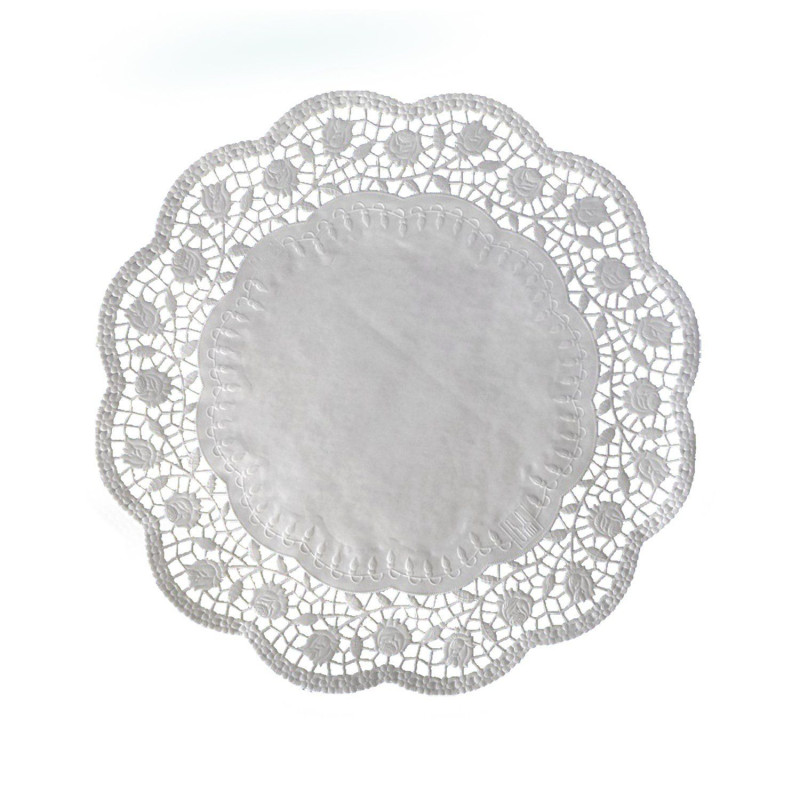 Paper doilies round 34cm 100pcs