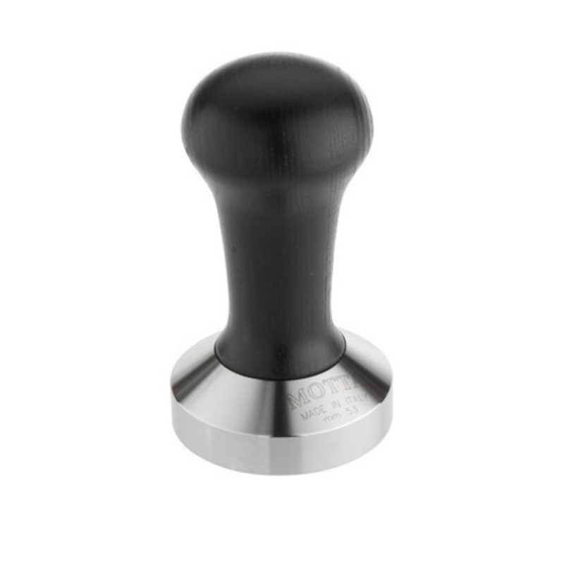 Coffee tamper with black handle 53mm