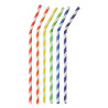 Paper Flexstraws "Stripes" D0.6 h-24cm 100pcs