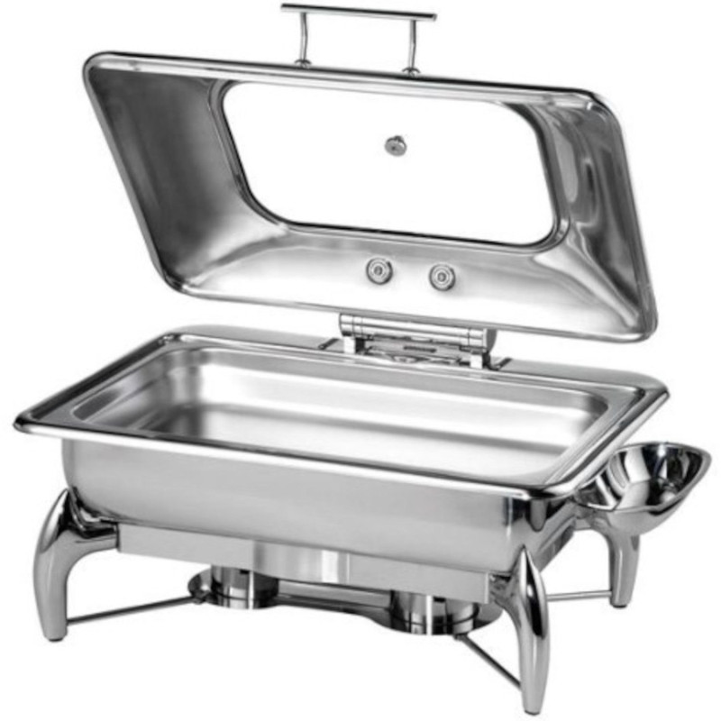 Chafing Dish GLOBE GN 1/1 with glass cover