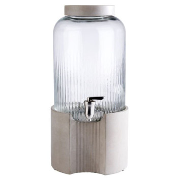 Joogipaak ELEMENT klaas ø 22cm h-45cm 7L koos betooni tripodiga