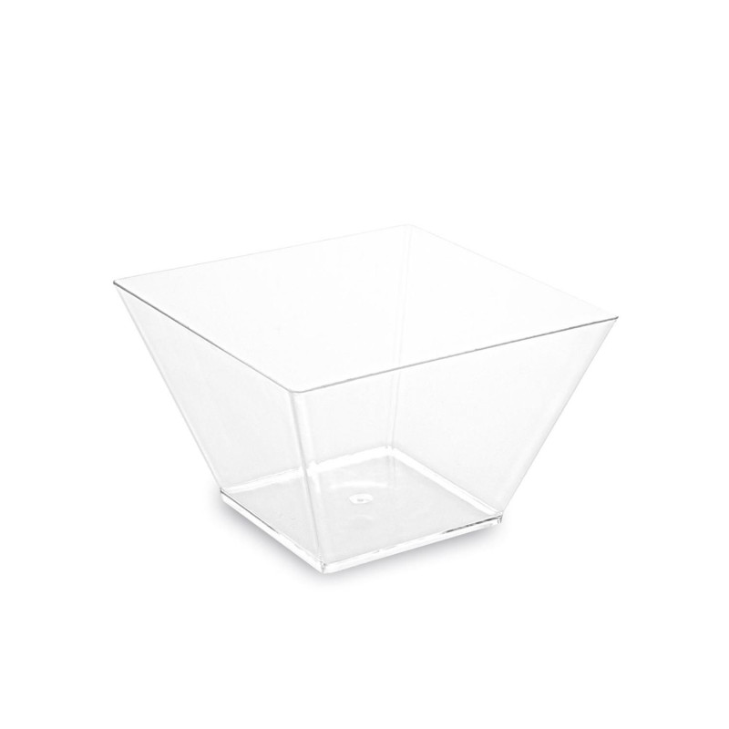 Dishes for snacks 110x110x70cm, 500ml., 20pcs pl. transparent [12]