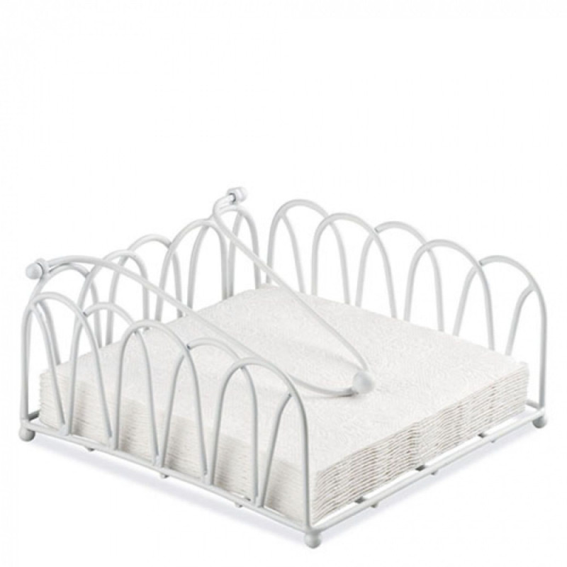 Salvešu turētājs 18x18cm WAVES BIG balts