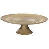Cake stand D21cm LUST glass gold color