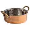 Serving pot MUMBAI D14cm 500ml copper look with handles