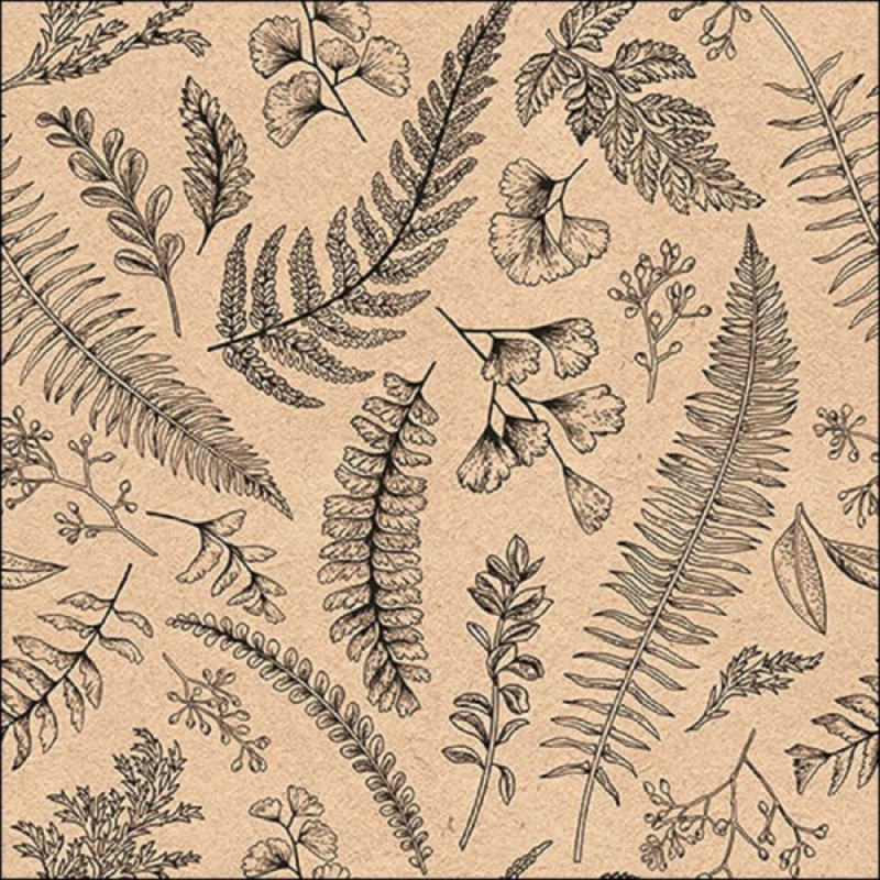 Salvetes 33cm 3-k. 20gab LEAVES & HERBS