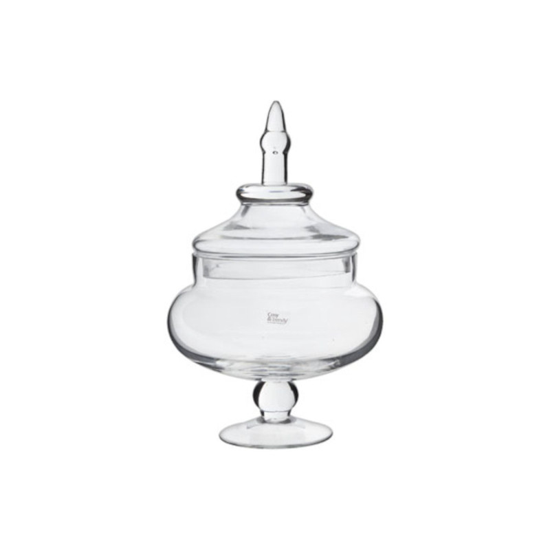 Trauks ø13cm h-12.5cm ar vāku, stikla