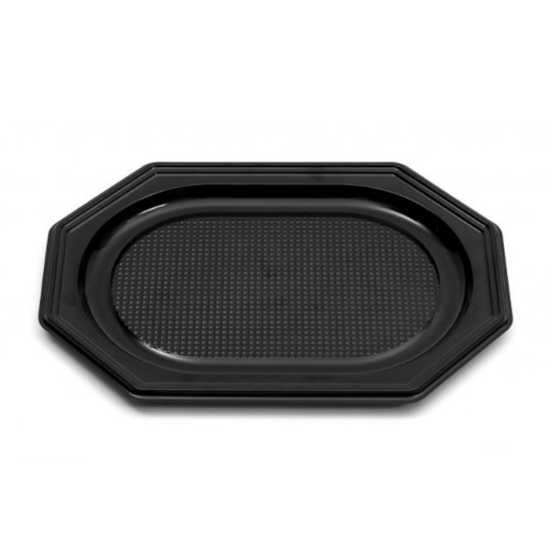 Tray 45x30cm h-2,5cm plastic black 10pcs