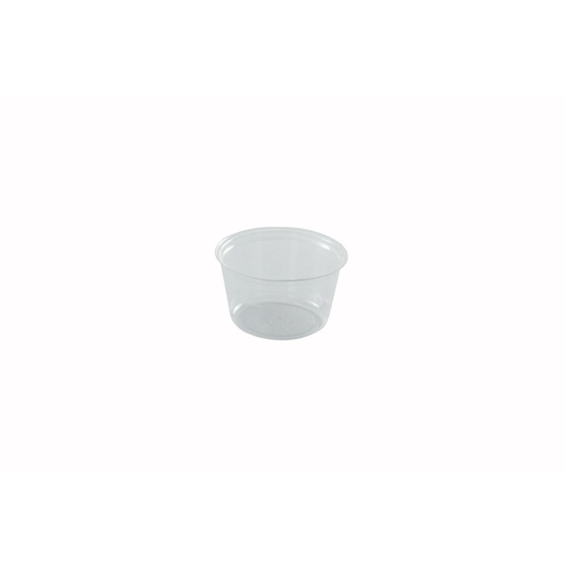 Plastic disposable containers round 40ml 100pcs