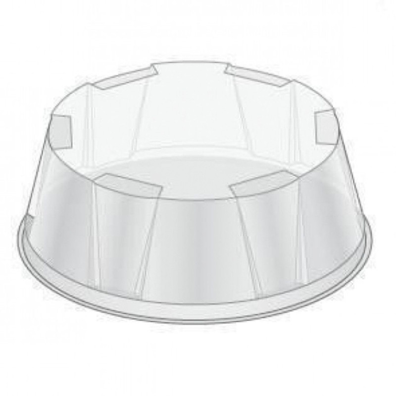 Lid for cake container D 21.5cm, h-8cm PET