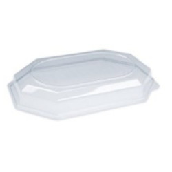 Transparent lid for a tray...