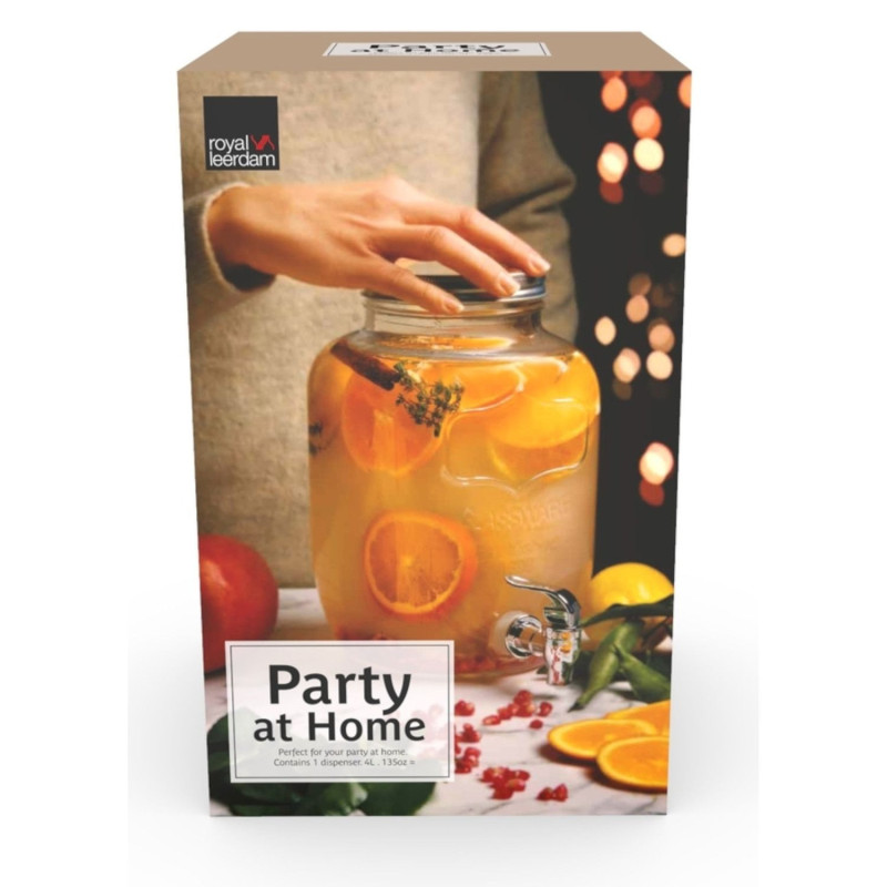 Joogipaak 4L PARTY AT HOME Dispenser
