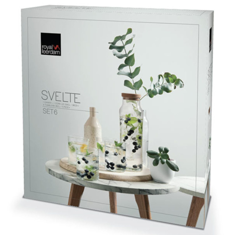 Glāžu kompl. 4gab 350ml ar karafi 1L SVELTE