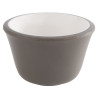 Dip bowl set 6pcs 40ml grey/white
