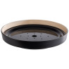 Bowl with drip tray FRIDA D33cm black/cream