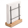Napkin Holder Standing Figure Black 15x17cm