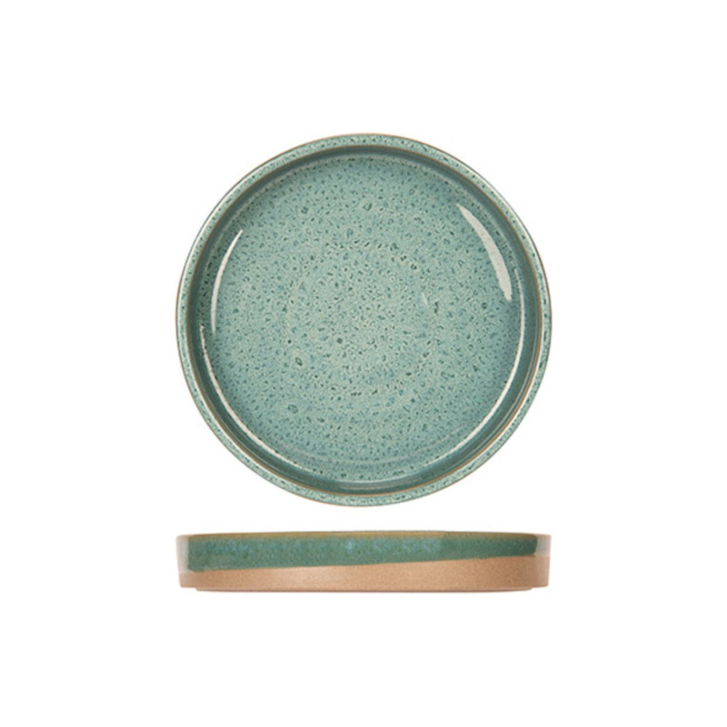 BASALT OCEAN GREEN PLATE D15CM