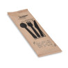 Wooden cutlery set (knife + fork + spoon + napkin) 50 sets