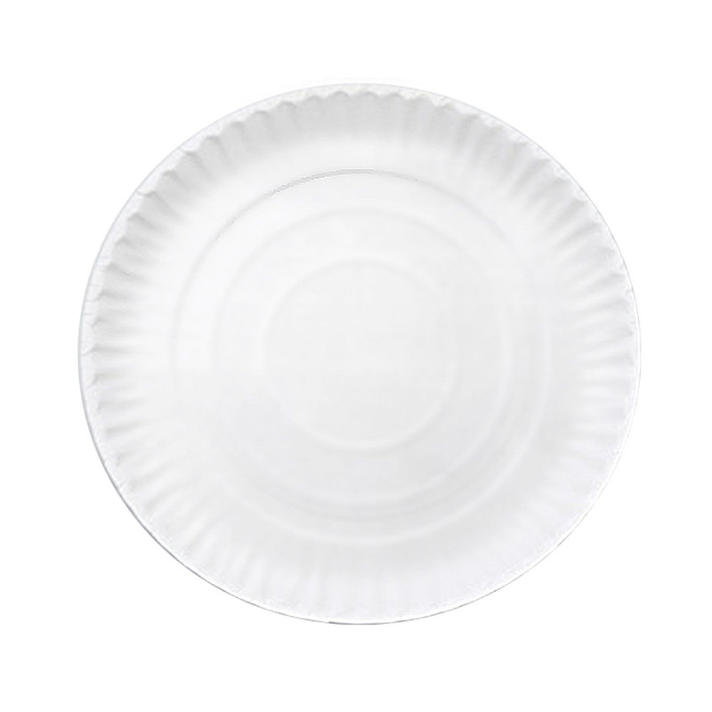 Paper plate 34cm 50pcs white