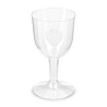 Wine glass plastic disposable 100ml 6pcs