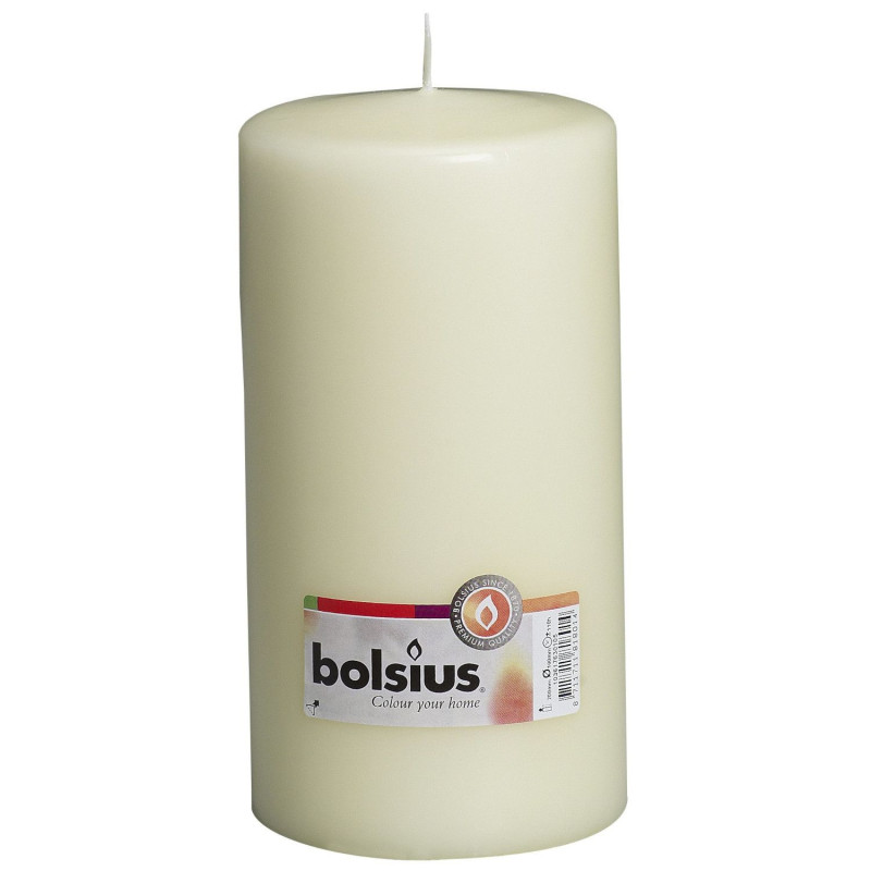 Candle cylinder D10cm h-10cm ivory