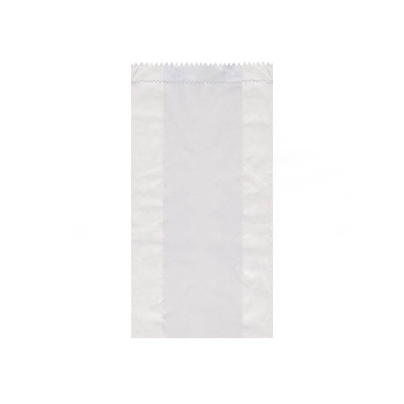 Popieriniai maišeliai 1kg 11+6×24cm 100vnt balti