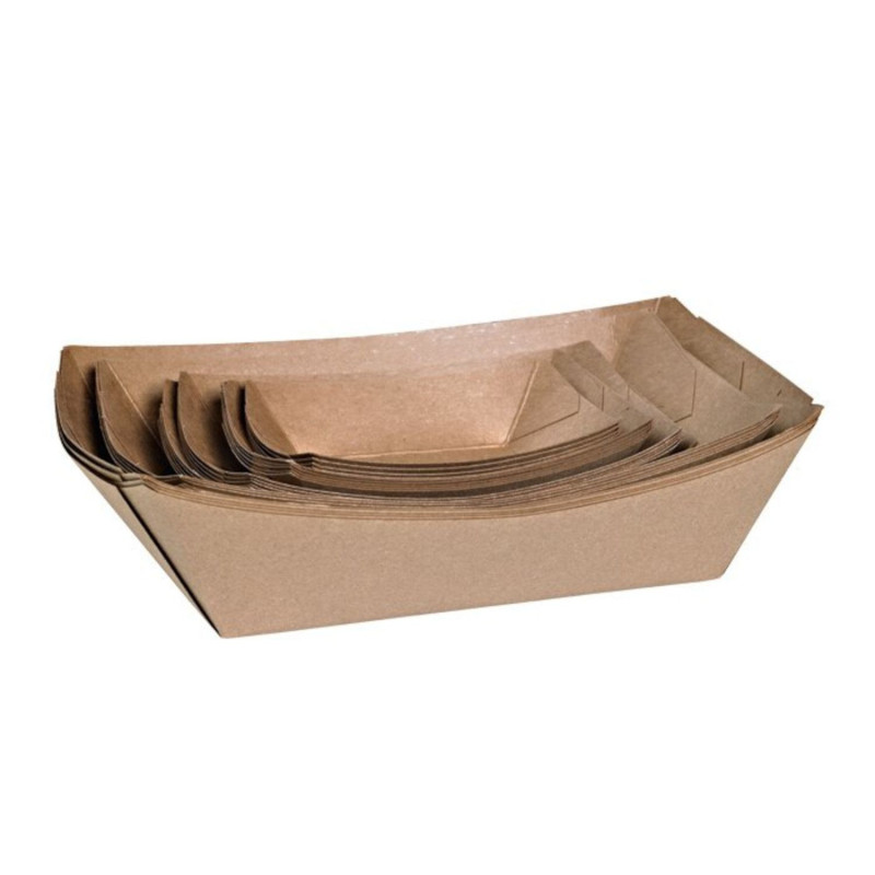 Блюдо для закусок картонной лодки V/L 24.5x16.5x4cm 100 ГБ