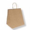 Paper bag with handles 26x20x27cm beige