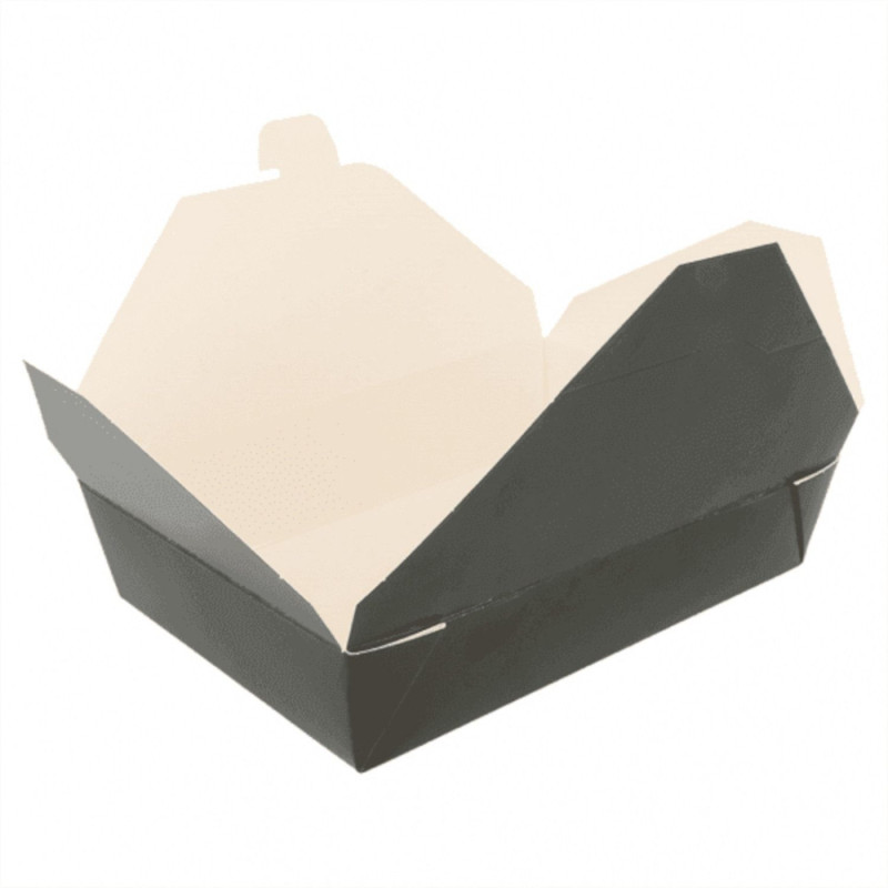 Paper container 19.7x14x5cm 50pcs black