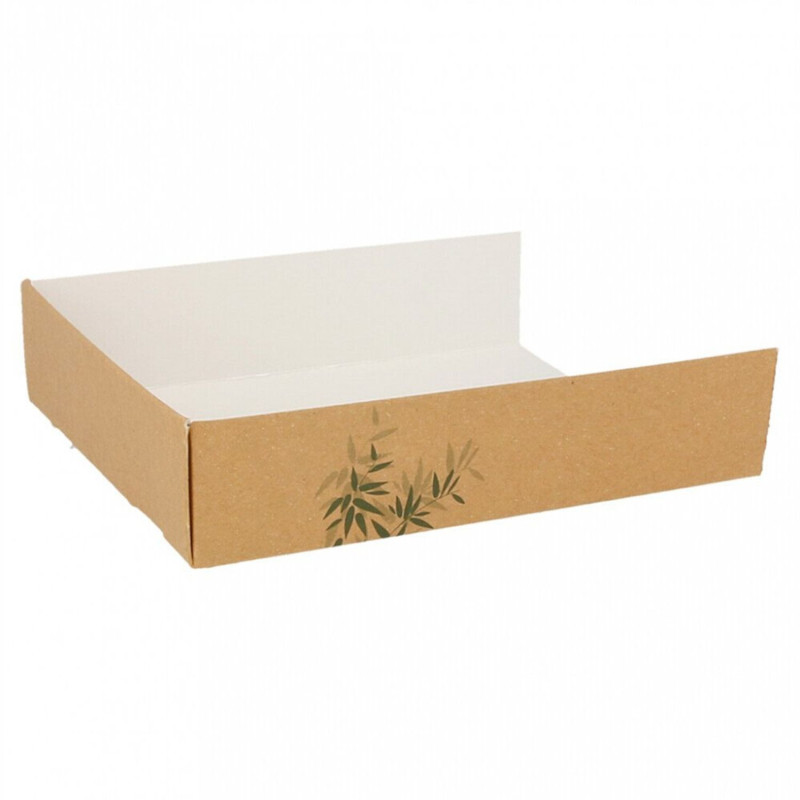 Paper serving dish FEEL GREEN 15x12x3.5cm 200pcs