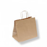 Paper bag with handles 26x17x24cm brown