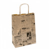 Paper bag TIMES with handles 26x14x32cm