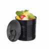 Tin cans PP 5.1x4.8cm 60ml25pcs black